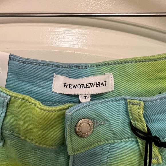 NWT We Wore What Flare Bell Tie Dye Shorts - Picture 8 of 12